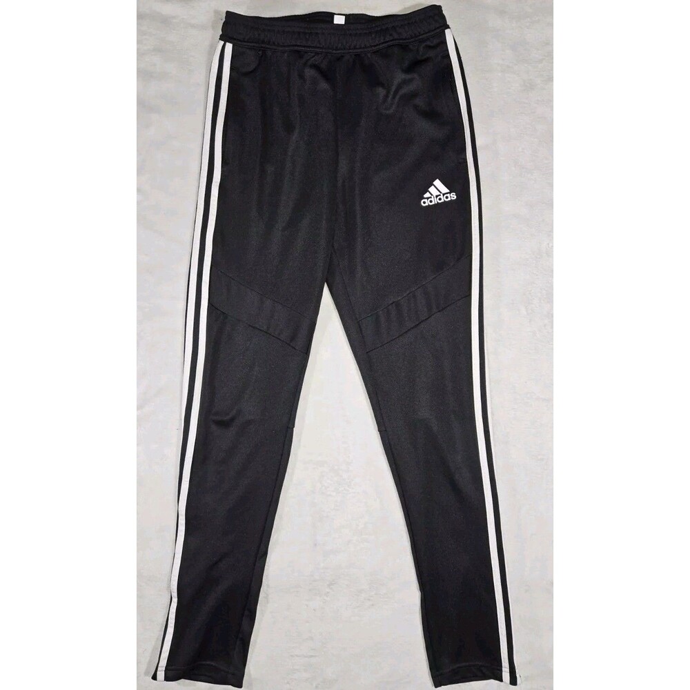 Adidas Activewear Pants Trio 19 Training Large Black White Youth 26x30
